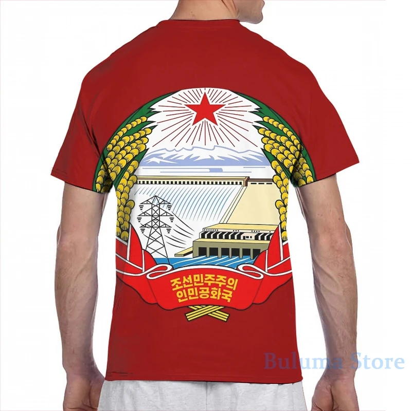 Футболка с эмблемой Северной Кореи для мужчин и женщин модная футболка со