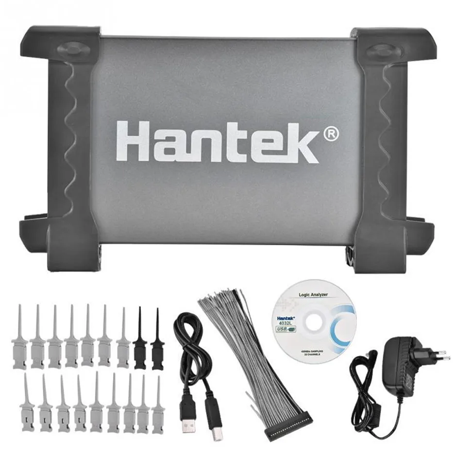 2 Гбит Глубина памяти 150 МГц полоса пропускания Hantek4032L PC USB логический анализатор