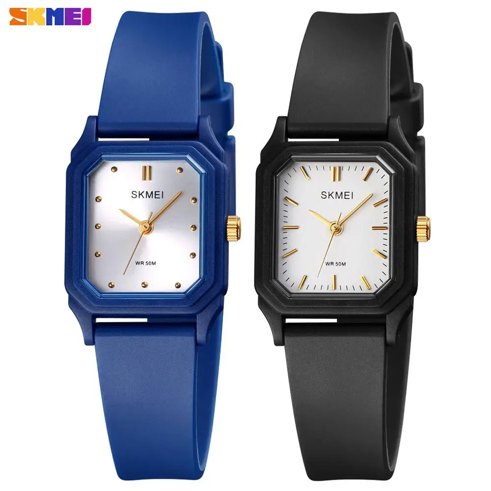 Женские модные часы Reloj Mujer простые с квадратным циферблатом и браслетом Дамский