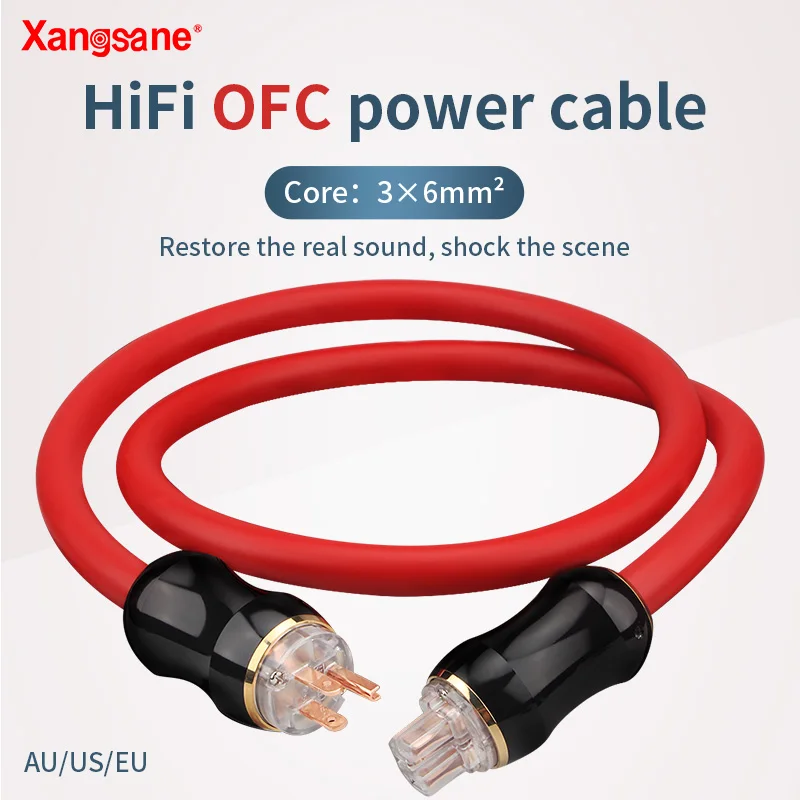 Бескислородный медный аудио кабель питания Hi-Fi CD/Аудио/усилитель US Version/EU Версия |
