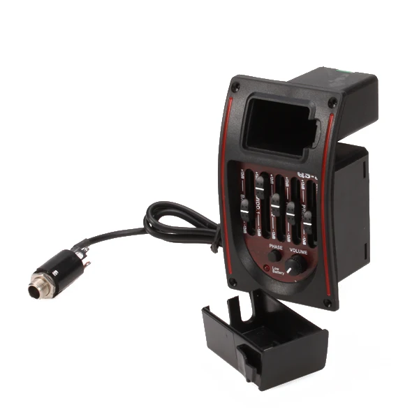 Акустическая гитара Preamp 5 полоса эквалайзера Тюнер Пьезо Пикап улучшить звук и