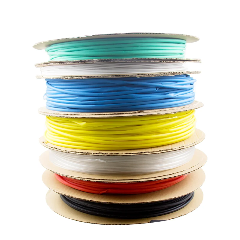 Термоусадочная трубка термостойкая для проводов 1 м 2:1 мм 2 3 4 5 6 8 10 12 мм|Кабельные