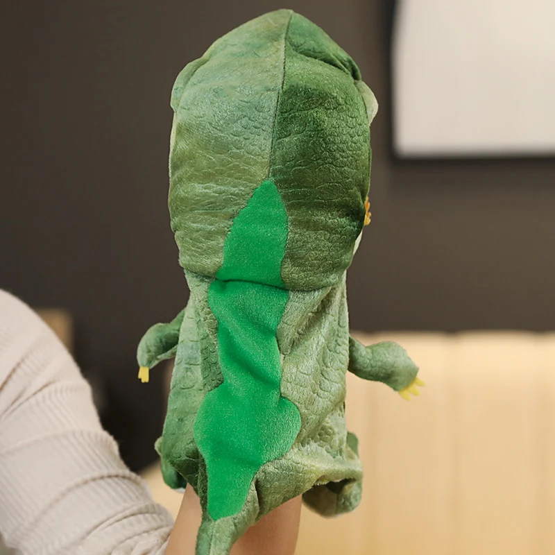 

Hot Cute Glove Dinosaur Plush Hand Puppets Soft Stuffed Cartoon Story Telling Learning Funny Accompany Toy Baby Birthday Gift