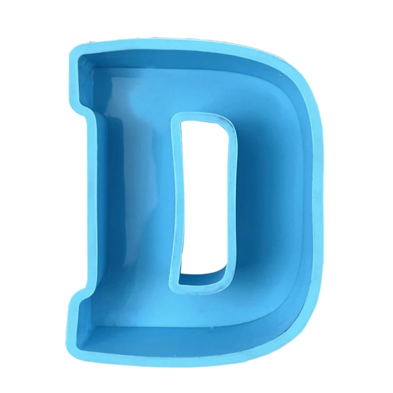 

Jewelry Pendant Alphabet Epoxy Resin Mould English Letter Silicone Mold Keychain Pendant for Birthday Home Decoration