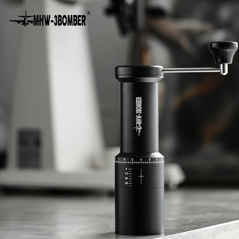 MHW-3BOMBER-molinillo Manual Voyager de 40g de capacidad, m&aacute;quina de molienda de granos de caf&eacute; por goteo de alta calidad, herramientas Barista-1