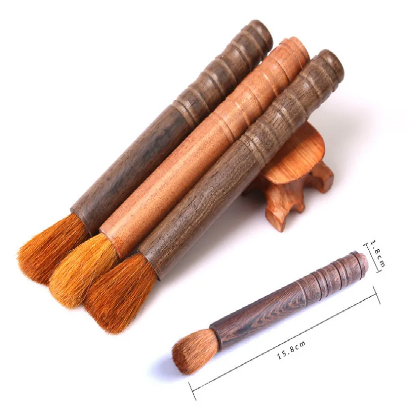 

Solid wood rosin brush string music erhu cello rosin cleaning care dust removing brush instrument cleaning brush
