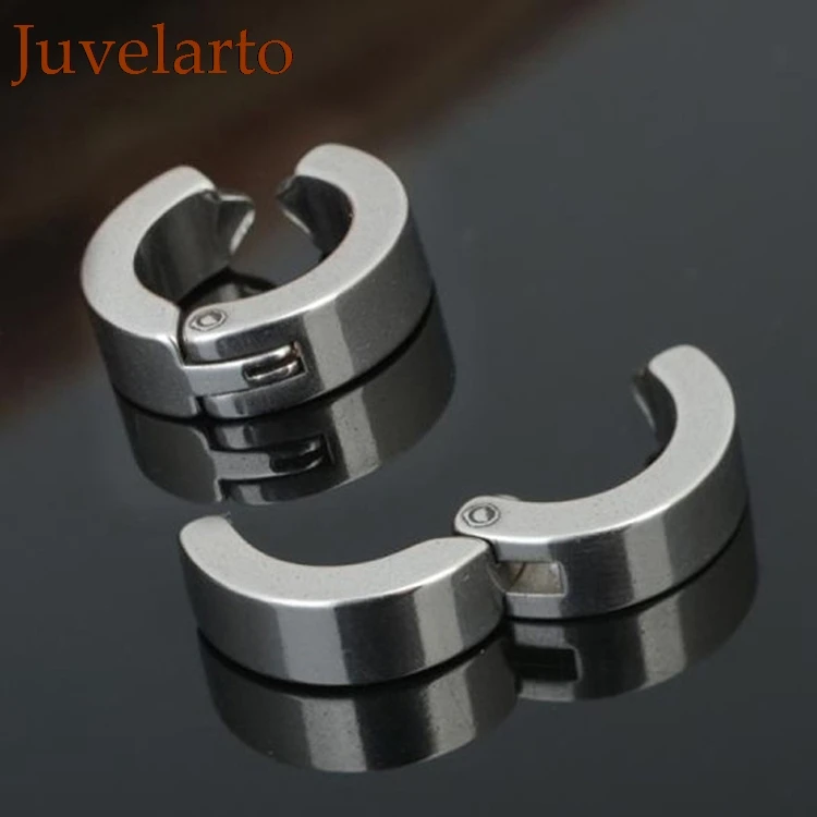 Модные 1 шт без пирсинга серьги панк стиль титановая сталь мужские женские