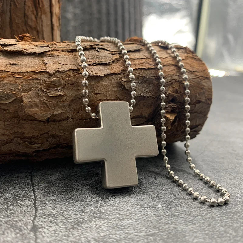 

Anime EVA Katsushika Misato Alloy Cross Pendant Necklace for Women Cosplay Fashion Bead Chain Charm Amulet Necklace Pendant