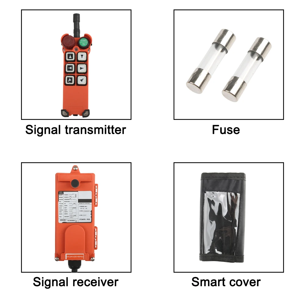 

380V 12V 24V 220V Industrial remote controller switches Hoist Crane Control Lift Crane 1 transmitter + 1 receiver F21-E1