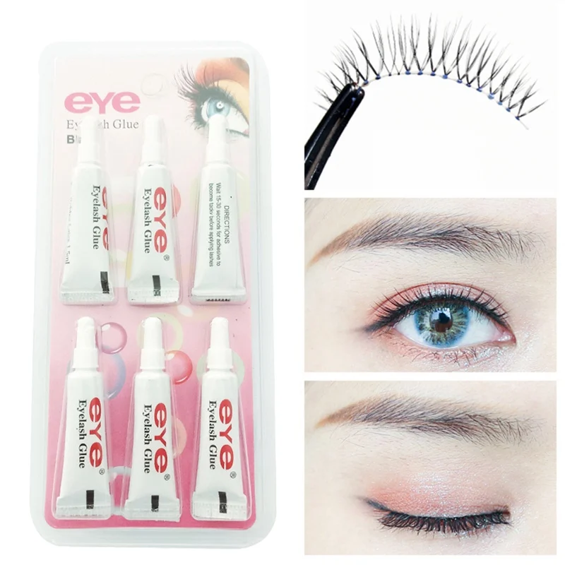 6 шт. клей для наращивания ресниц профессиональный мягкий и не раздражающий без