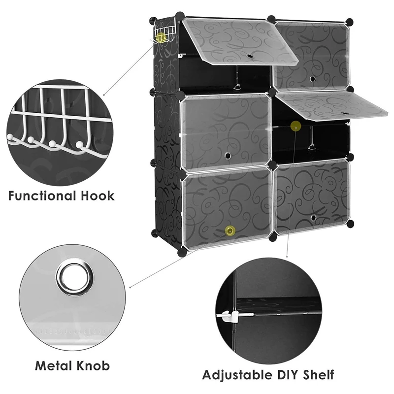Квадратная стойка для обуви DIY квадратный органайзер хранения многоцелевой
