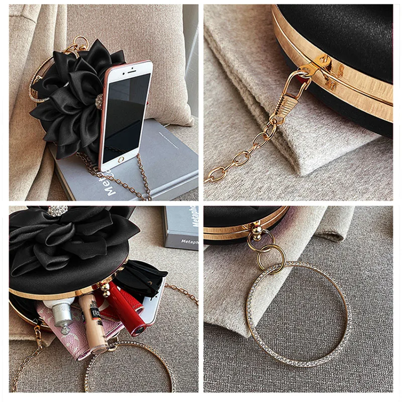 Phoentin черные Кристальные туфли подходящая сумка Стразы итальянская женская обувь