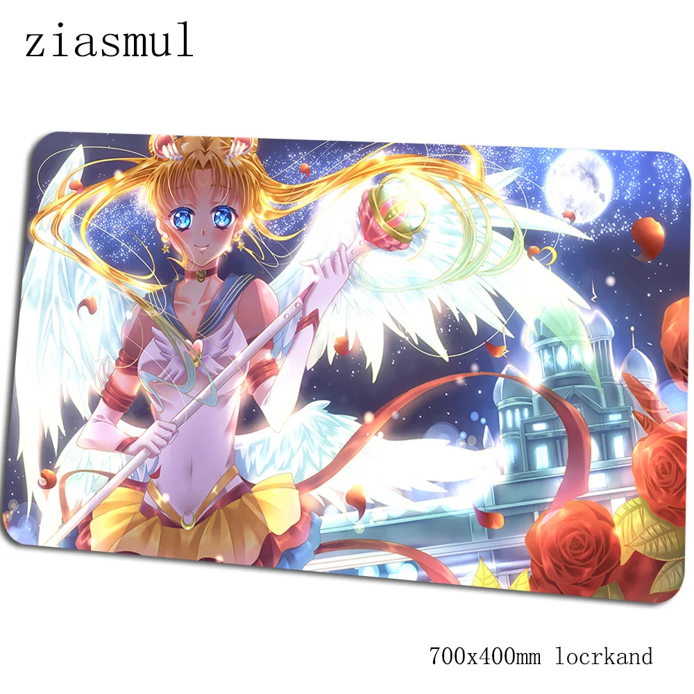 Коврик для мыши sailor moon, милый компьютерный коврик 70x40 см, игровой коврик для мыши, большой ПК, клавиатура со встроенной мышью, игровой стол - Цвет: Size 700x400x2mm