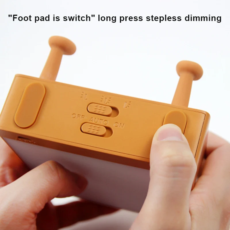 

Toast Night Light Touching Bedside Table Lamp Double Side Light Cover Dimmable For Bedroom for Kid Bedroom Decor Gift WWO