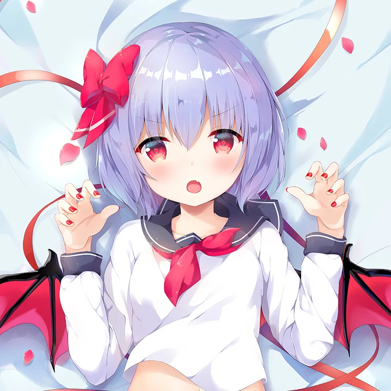 Cirno's Store-funda de almohada Original touhou Project sexy loli girl, funda de almohada corporal JK remilia scarlet Dakimakura-5