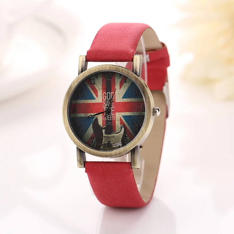 Часы женские кварцевые в стиле ретро модные повседневные панк с бронзовым