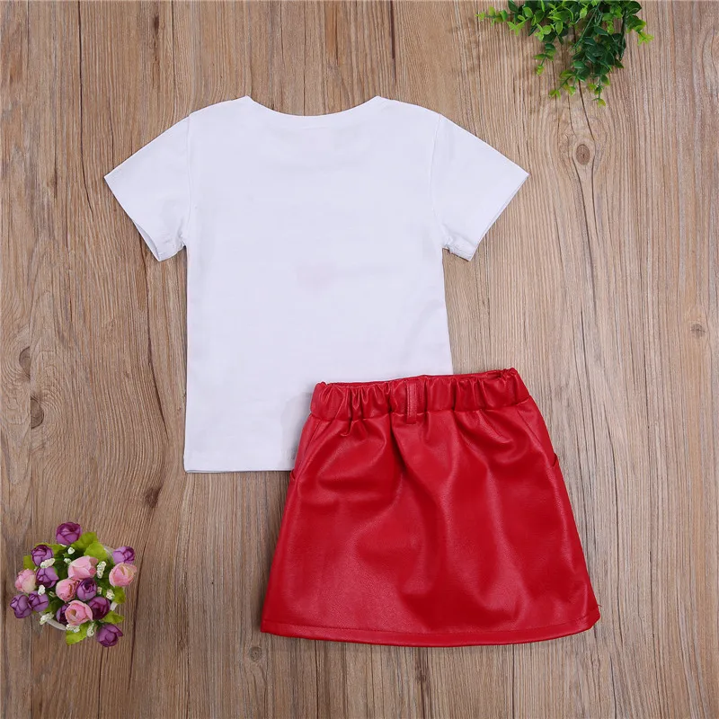 Сарафан для маленьких девочек футболка с короткими рукавами и буквами топы