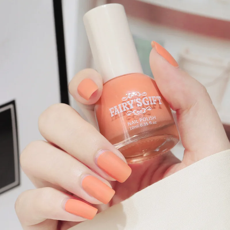 

10Ml Velvet Matte Nail Polish Free Baking Quick Drying Lasting Non-Tearable Nail Varnishes Nail Art Decoration Manicure Supplies