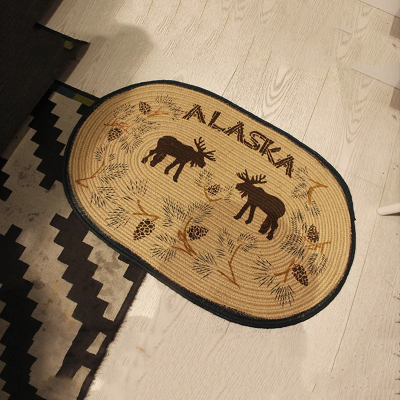 Goede Tapijten Antislip Vloermat Reintage Rendier Deurmatten Thuis Tapijt Tapijt Slaapkamer Deur Mat Keuken Tapijten Yoga Mat Deurmat Decor