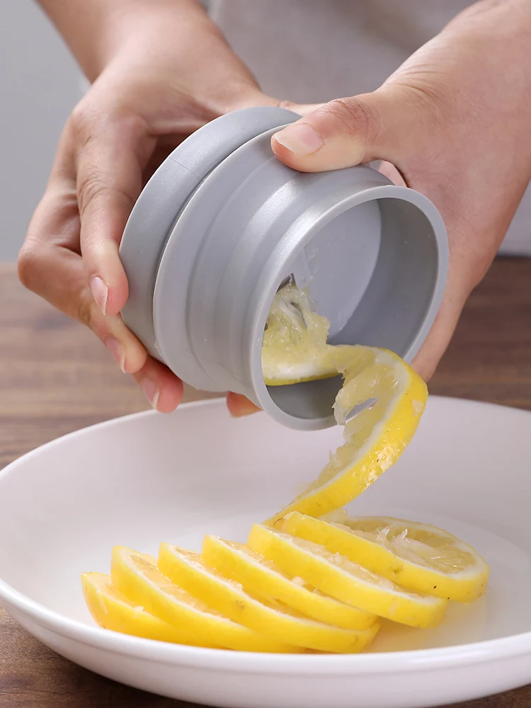 

zq Lemon Spiral Slicer Household Cut Lemon Slicer Cut Long Fancy Cut Lemon