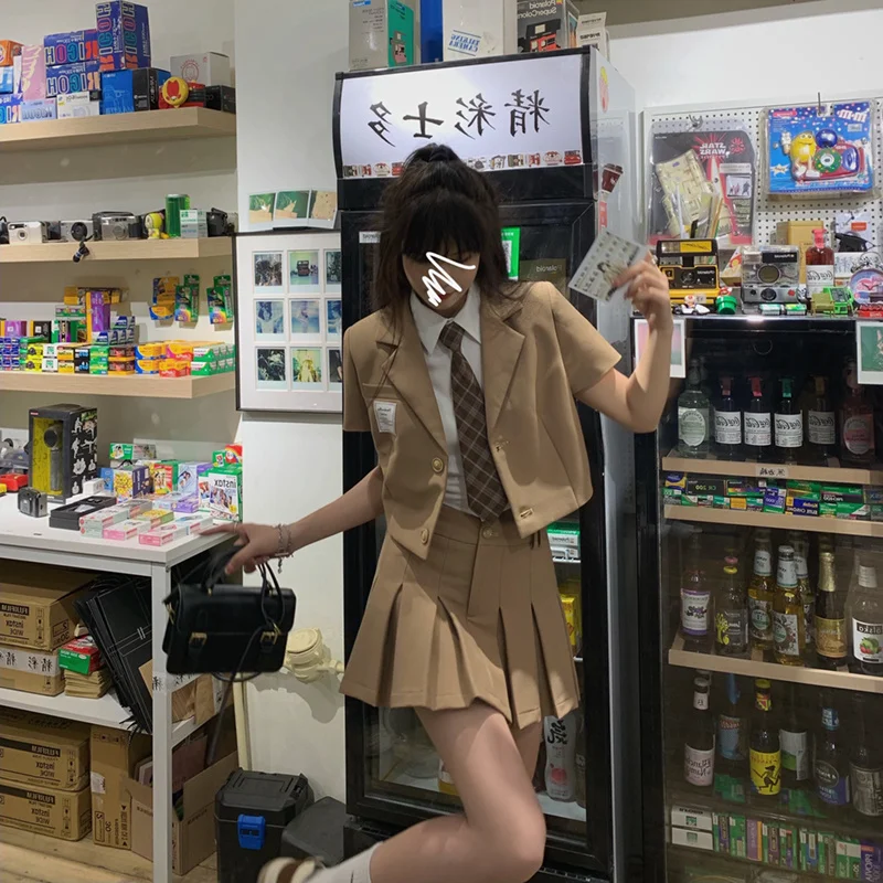 Школьная форма в японском стиле новинка 2021 женская летняя Студенческая Jk