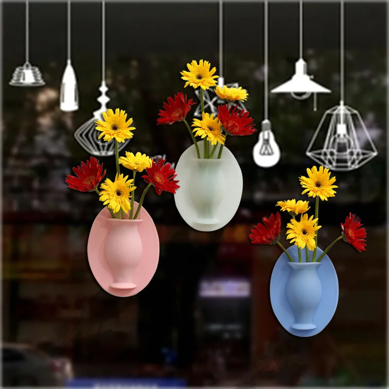 Креативная стенная ваза для цветов настенный висячий контейнер DIY Холодильник