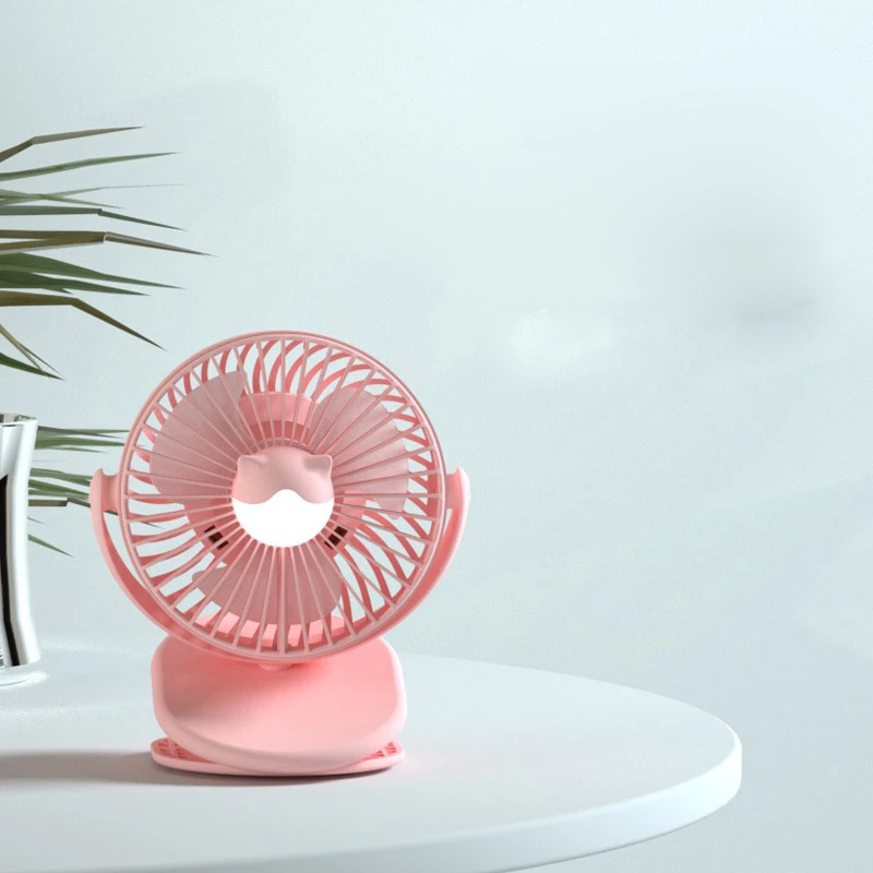 Портативный охлаждающий вентилятор милый Настольный для кошек перезаряжаемый