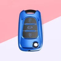 new tpu car key case for kia ceed picanto sportage for hyundai i30 ix35 car key case smart holder cover keychain car keyring