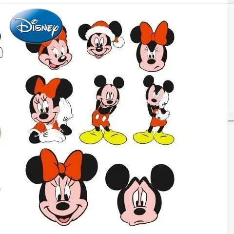 

Disney Mickey Mouse Minnie Car Cartoon Cute Creative Car Sticker Novice Scratch Blocking Personalized Car Decoration