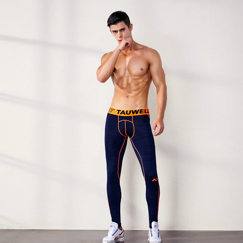 

Autumn Men Sweatpant Elastic Quickly Dry Legging Tight Running Jogger Fitness Gym Athletic Track Sport Pant Activewear