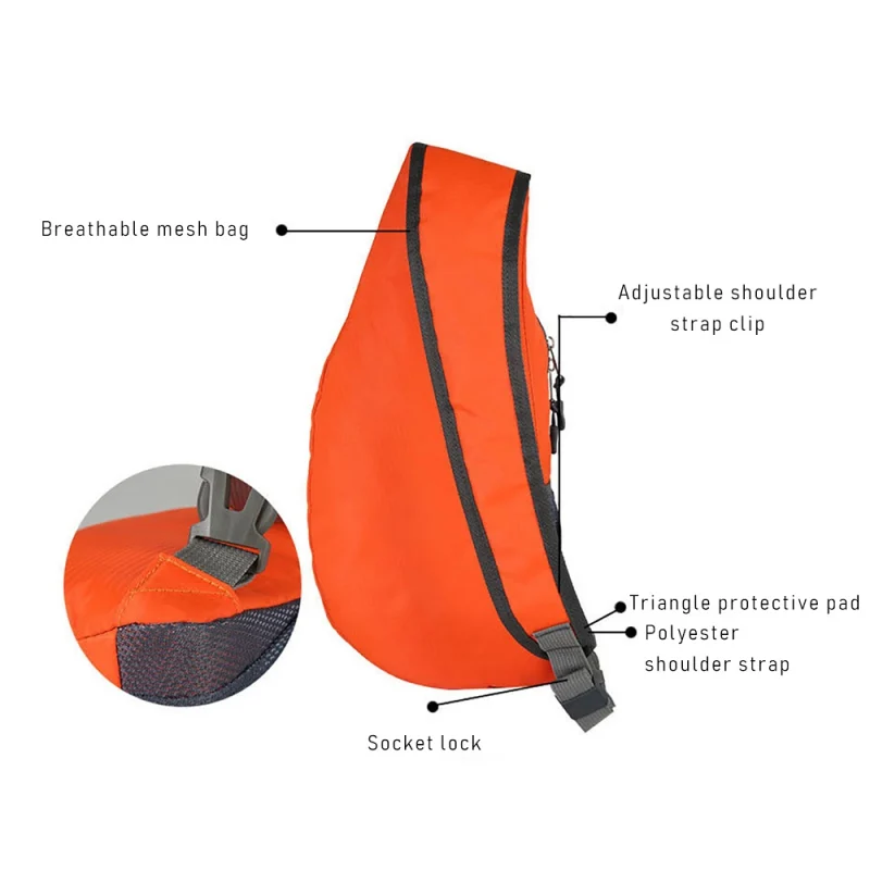 Складная нагрудная сумка-мессенджер для мужчин и женщин уличный спортивный