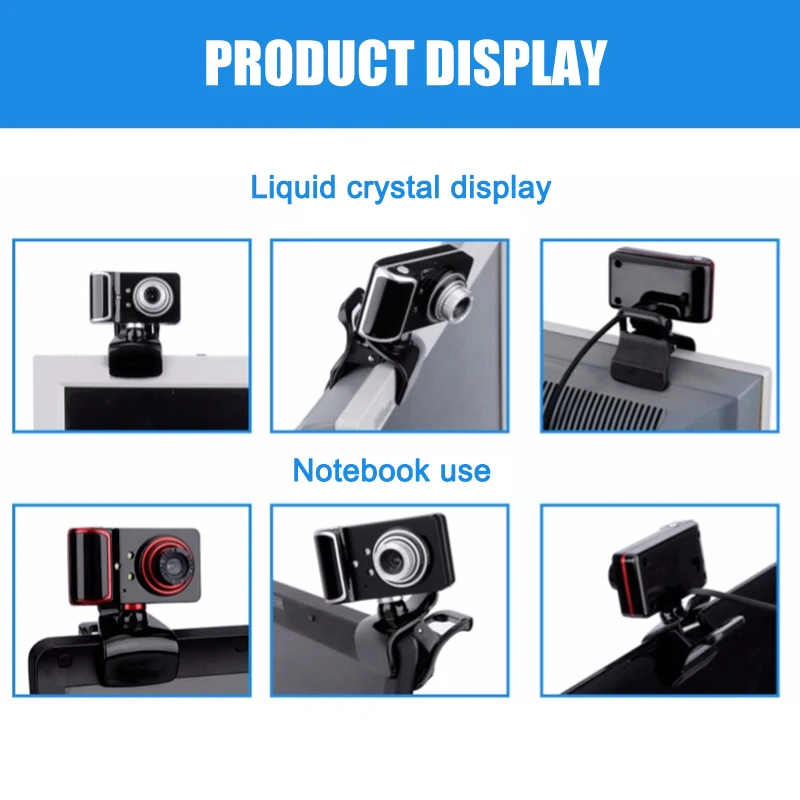 HD веб-камера Веб-камера с микрофоном Компьютерная камера USB Plug and Play для ПК