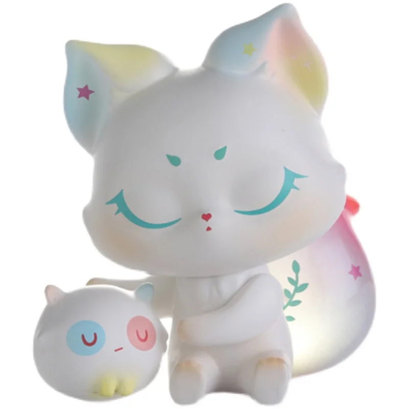 

Blind box toy doll original little fox series 8 random surprise animation models guess PVC doll doll 6 pieces/set of gift box