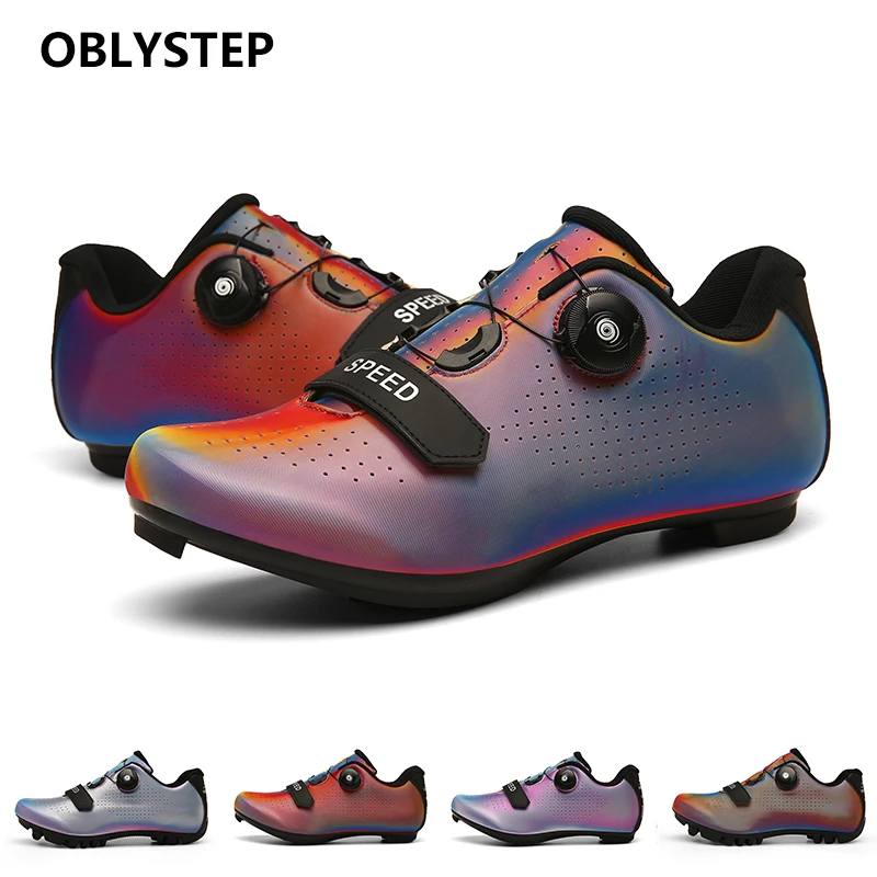 

OBLYSTEP 2021 Professional Sports Cycling Shoes Outdoor Mountain Racing Youth