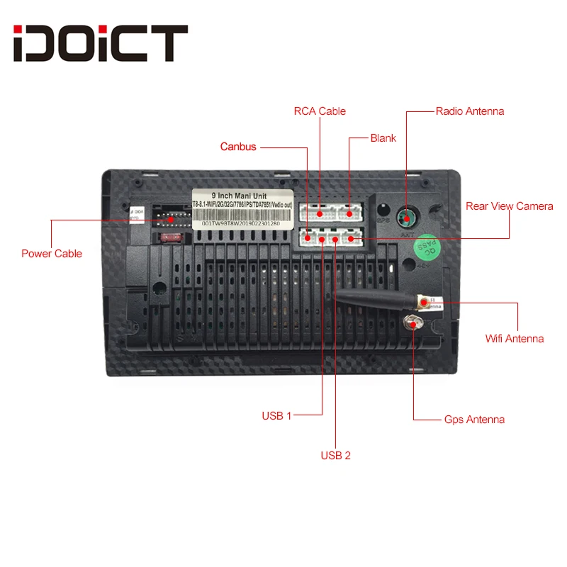 

IDOICT Android 8.1 IPS 2G+32G 8 CORE Car DVD Player GPS Navigation Multimedia For KIA Sportage R radio 2010-2017 car stereo