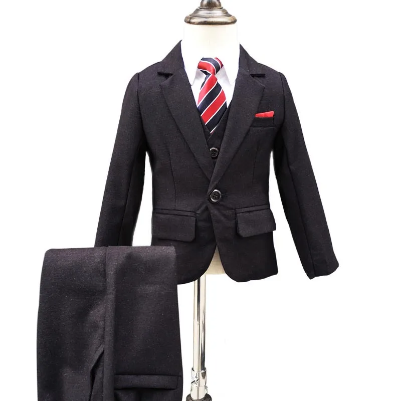 Детское свадебное платье джентльмена костюм для мальчика из трех частей куртка +