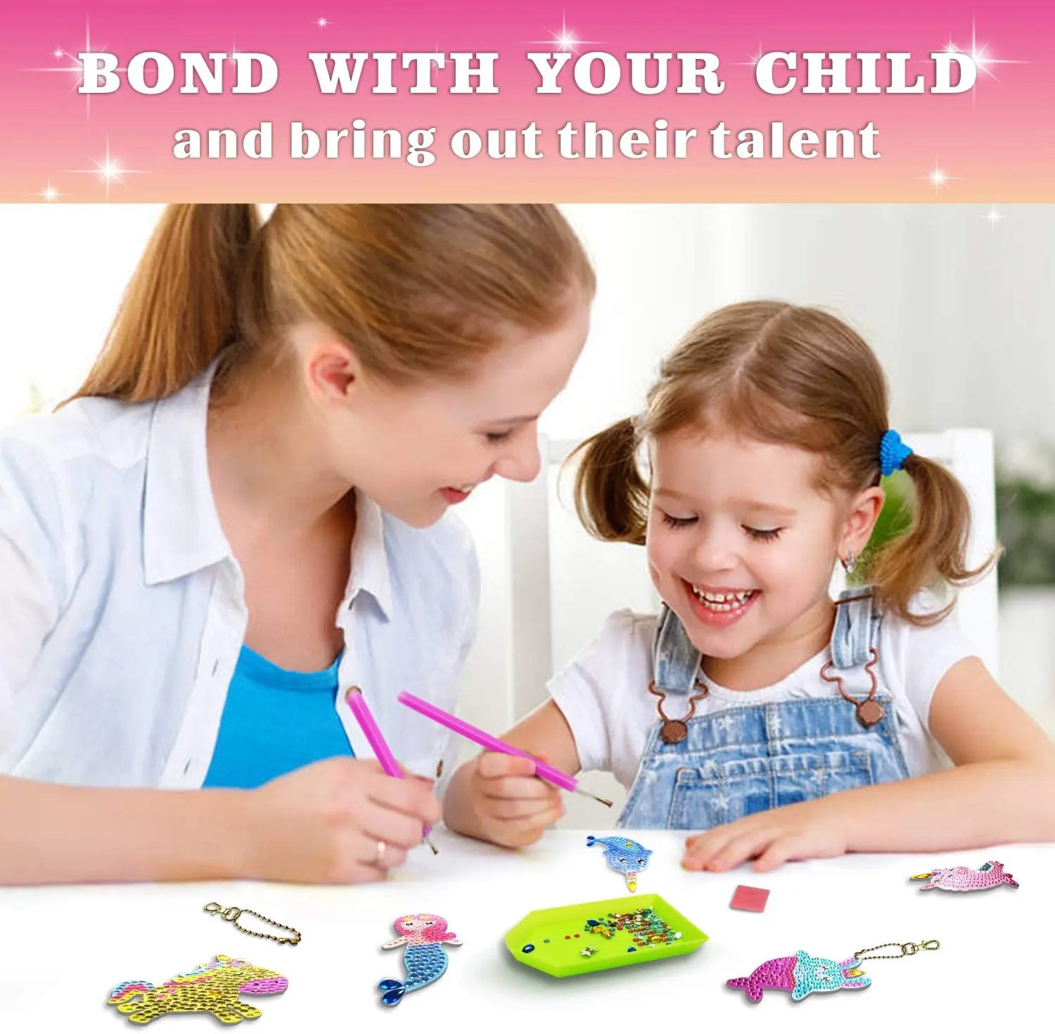 Чандлер стразы набор для рисования сделать свой собственный брелок ключей с