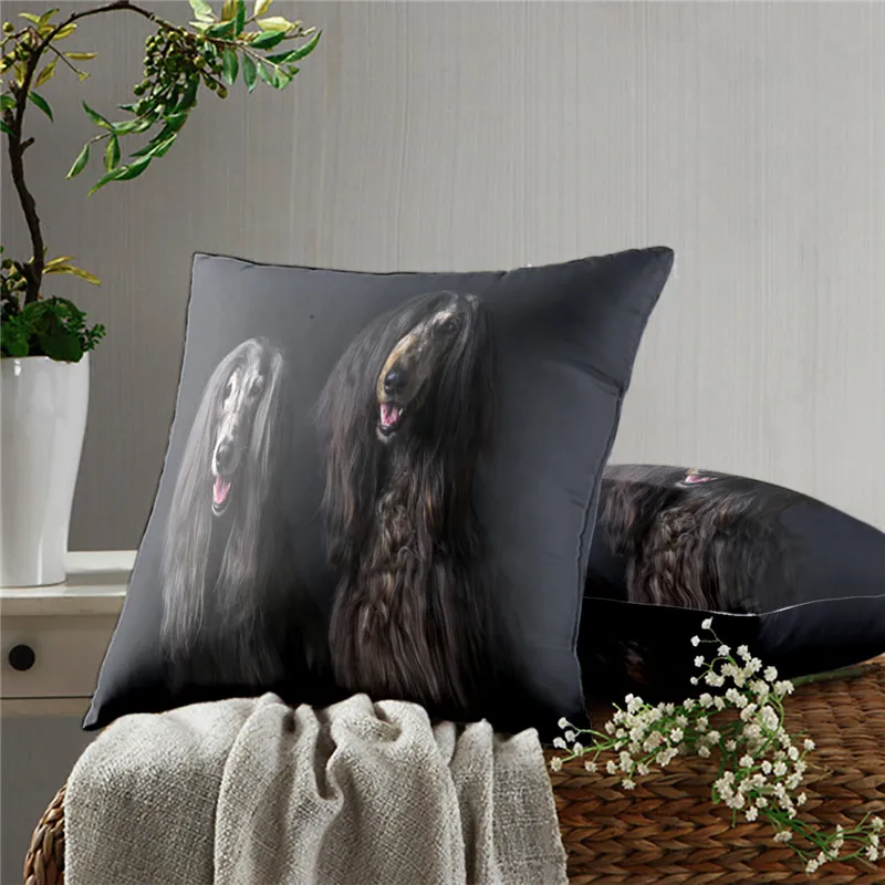 

Fiend Dog Pillow Cover Sofa Cushion Cover Fashion Printing Sofa Chair Pillow Cover Bed Pillow Cover Home Decoration