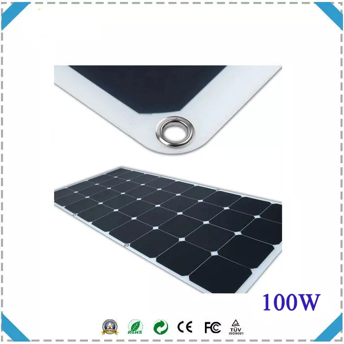 Высокое конкурирующее гибкие солнечные панели 100w аморфный кремниевый на тонкой пленке Гибкая солнечная батарея по оптовочной ценеоп гибкие солнечные панели для крыши