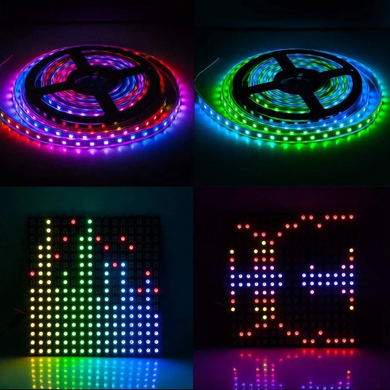 WI FI RGB SP107E пикселей IC SPI для ответа на звонки и прослушивания музыки контроллер WS2812