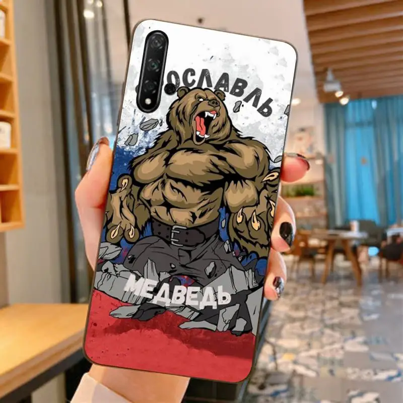 

Russia Russian Flags Poccnr Emblem Phone Case for Huawei Honor 8x C 9 10 i lite play view 10 20 30 5A Nova 3 I