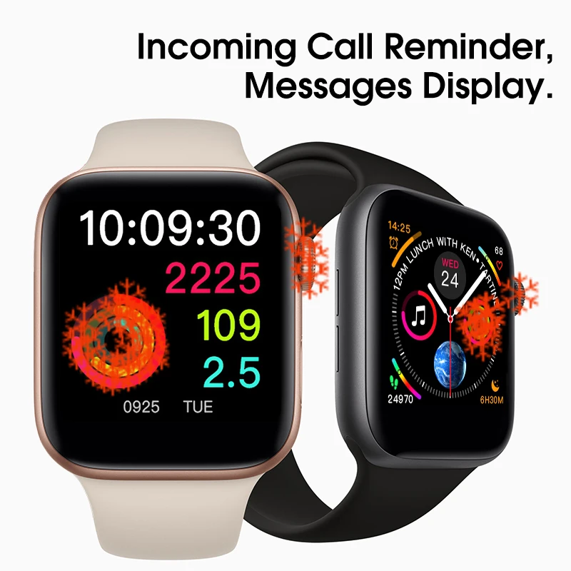 IWO 8 Смарт часы 44 мм серия 4 Чехол 1:1 Bluetooth часы браслет ЭКГ Smartwatch для Apple IPhone Xiaomi обновление IWO 7 5 6