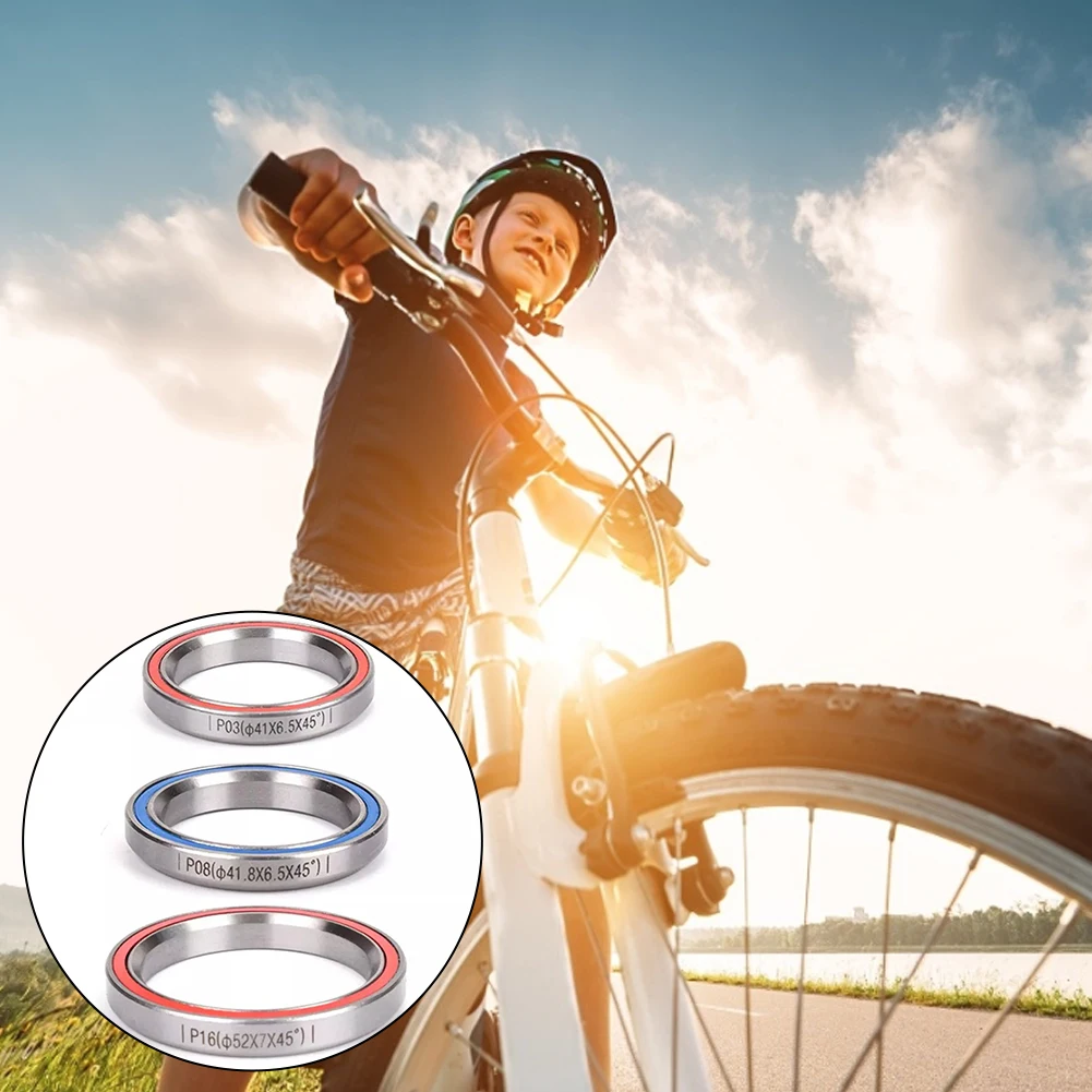 

2021 Bike Headset Bearing Bicycle Headset Sealed Ring Bearing Parts Headset Top Cap Bearings for Mountain MTB Bike 41/41.8/52MM