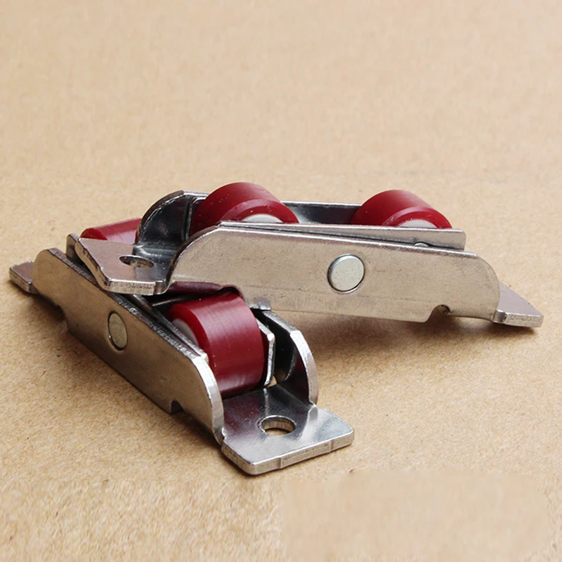 4 шт./лот нержавеющая сталь дверь окно бесшумное нейлоновое колесо шкив