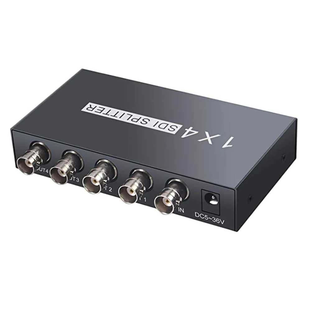 SDI Split ter 1x4 3G-SDI HD-SDI SD-SD 1 в 4 Out мультимедийный разделитель Extender Adapter Support 1080P TV Video для