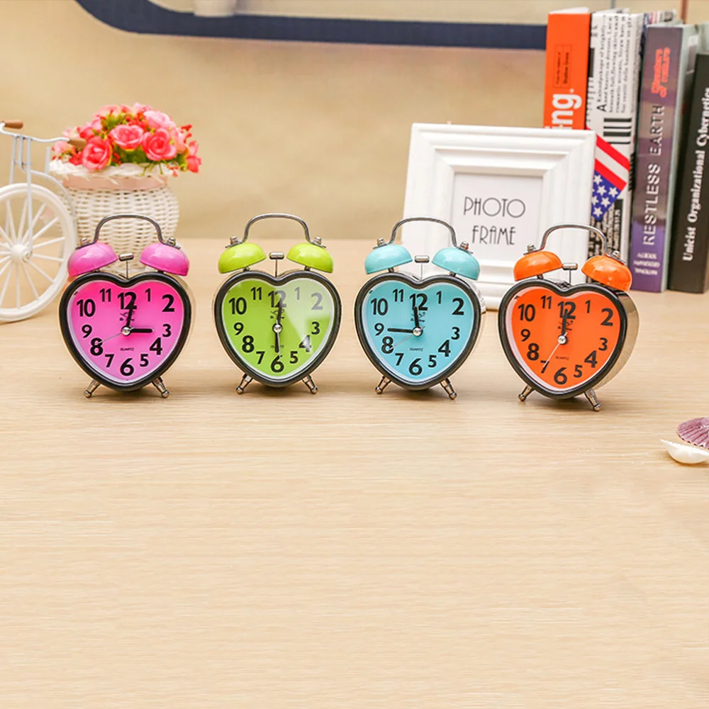 No Ticking Twin Bell Alarm Clock With Nightlight For Kids Gi