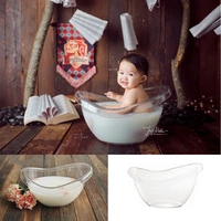 babies accessoires acrylic transparent milk bathtub newborn props %e2%80%8bfor photo shoot fotografie furniture newborn photography prop