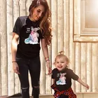 Одежда для мамы и дочки, одинаковая футболка для семьи, Повседневная футболка для мальчиков и девочек