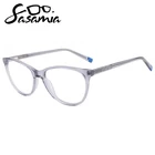 Женская оправа для очков SASAMIA, овальная прозрачная модная уличная одежда, мужские очки, оправа для девушек, Женские оправы для очков