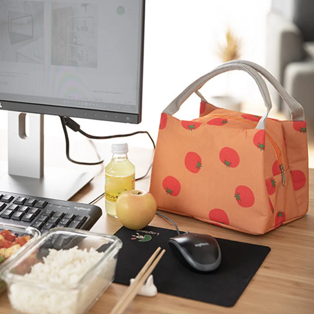 Lunch bag handbag Food Fresh Keep Cooler Bags Waterproof Picnic Travel Storage Icepack Thermal Insulated Bags#0115 | Багаж и сумки